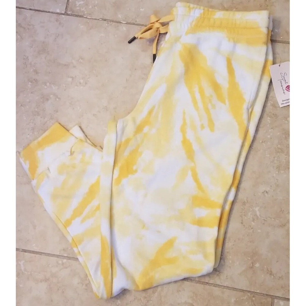 Secret Treasures Women Sleep Lounge Pants Tye Dye Yellow M (8-10) NEW‎